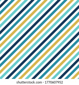 Slant lines stripes grunge vector seamless pattern. Parallel lines texture. Bar stripes fabric print. Colorful oblique parallel lines endless ornament.