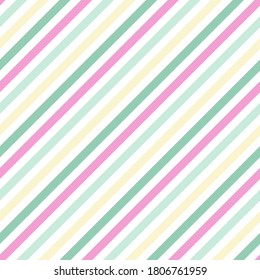 Slant lines stripes grunge vector seamless pattern. Parallel lines swatch. Stripes abstract zebra print. Colorful slant parallel lines endless ornament.