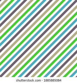 Slant lines stripes grunge vector seamless pattern. Parallel lines texture. Bar stripes fashion print. Colorful slant parallel lines endless ornament.