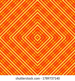 Slant stripes rhombus grid trendy vector seamless pattern. Overlaying lines geometry. Stripes chequered fabric print. Colorful overlaying lines grid endless ornament.