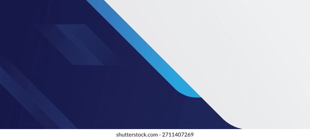Fondo de diseño de Anuncio ancho geométrico de Memphis Abstractas azul oscuro de Slant Tech

