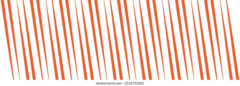 Slanted black slash lines on white background. Tilt strip geometric abstract border. Slash divider.