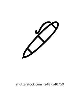 slanted pen computer mouse cursor, click pen pointer outline style