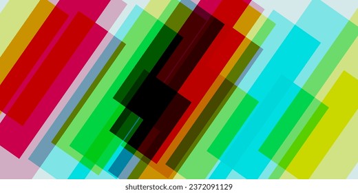 Slanted Rectangles with Riso Print Effect - Graphic Element for Fabric, Textile, Clothing, Wrapping Paper, Wallpaper, Poster - Vector Pattern, Graphic Design - Perfect For Your Own Decoration