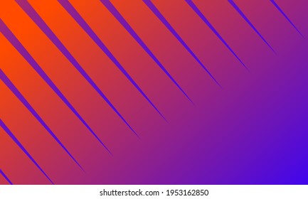 Slanted sharp lines wrapped in colorful gradient abstract background