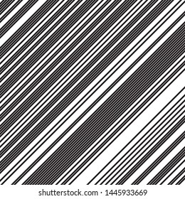 Slanting black stripes pattern vector. Modern stylish texture. Monochrome geometric pattern with parallel stripes. 