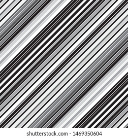 Slanting gray stripes pattern vector and outline. Vector seamless pattern. Monochrome geometric pattern with parallel stripes.