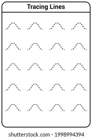slanting lines practice sheet for kindergarten