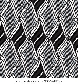 Slanting pattern with black and silver gray lines _2_. Seamless vector illustration eps 10.