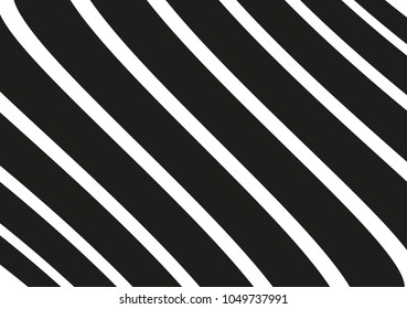 Slanting wavy strips