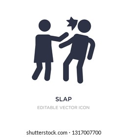 slap icon on white background. Simple element illustration from People concept. slap icon symbol design.