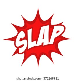 Slap Text In Comic Splash Icon