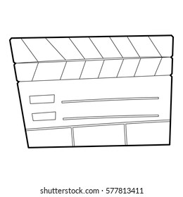 Slapstick icon. Outline illustration of slapstick vector icon for web