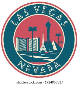 Slas Vegas Nevada Kyline Symbol Vector Stock Vector (Royalty Free ...