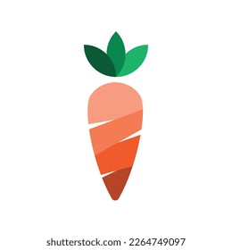 slash fresh carrot logo vector