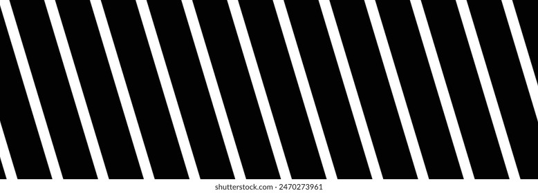 Slash line. Border with diagonal lines. Angle of tilt stripes. Black pattern of footer isolated on white background. Vector.