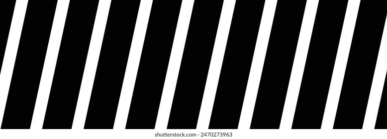 Línea de corte. Borde con líneas diagonales. Ángulo de las bandas de inclinación. Patrón negro de pie aislado sobre fondo blanco. Vector.