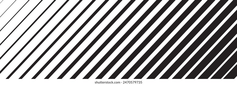 Slash line. Border with diagonal lines. Angle of tilt stripes. Black pattern of footer isolated vector on white background.