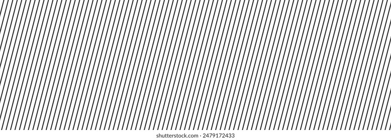 Slash line. Border with diagonal lines. Angle of tilt stripes. Black pattern of footer isolated vector on white background.