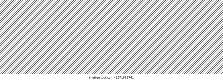 Slash line. Border with diagonal lines. Angle of tilt stripes. Black pattern of footer isolated vector on white background. Slash line background with diagonal lines black color 