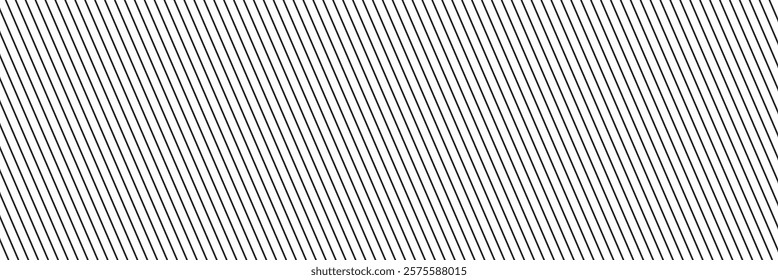 Slash line. Border with diagonal lines. Angle of tilt stripes. Black pattern of footer isolated vector on white background. EPS 10.