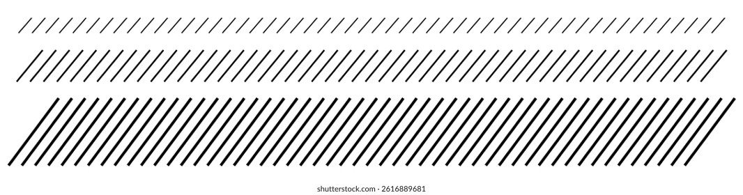 Slash line border diagonal lines black color