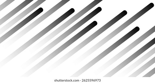 Slash line. Border with diagonal lines. Angle of tilt stripes. Black pattern of footer isolated vector on white background. modern

