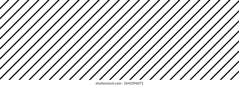Slash line. Border with diagonal lines. Angle of tilt stripes. Black pattern of footer isolated vector on white background. Vector Illustration . 