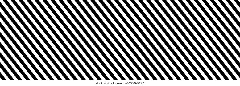 Slash line. Border with diagonal lines. Angle of tilt stripes. Black pattern of footer isolated vector on white background. Vector Illustration . 