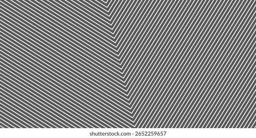 Línea de corte. Borde con líneas diagonales. Ángulo de las rayas de inclinación. Patrón negro de pie de página Vector aislado sobre fondo blanco. ilustración de Vector. eps 10
