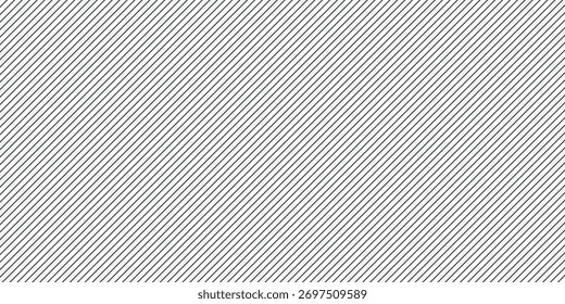 Slash line. Border with diagonal lines. Angle of tilt stripes. Black pattern of footer isolated vector on white background.