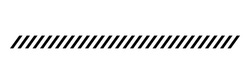 Slash Line Border. Diagonal Parallel Lines Divider Strip. Tilt Strip Geometric Abstract Border. Slash Divider. Vector Illustration Isolated On White Background.