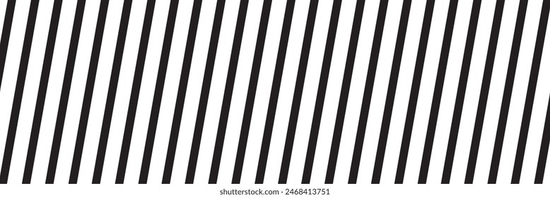 Slash line border. Diagonal parallel lines divider strip. Tilt strip geometric abstract border. Slash divider. Vector illustration isolated on white background.