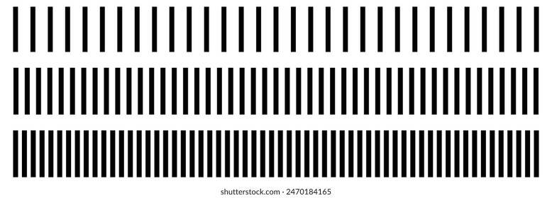 Slash line border. Diagonal parallel lines divider strip. Tilt strip geometric abstract border. Slash divider. Vector illustration isolated on white background. Eps10.