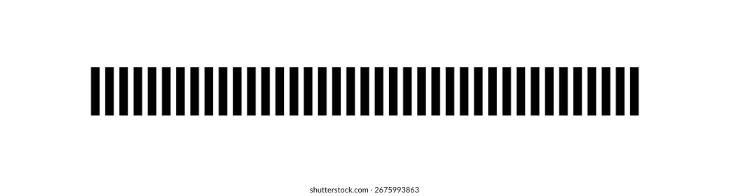 Slash line border. Diagonal parallel lines divider strip. Slash divider. Vector illustration