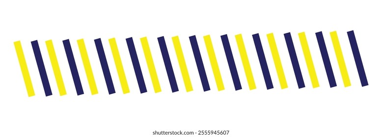 Slash line on white background. Vector illustration. Modern border. Vertical lines. Design footer. Vector Illustration.