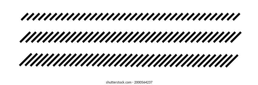 Slash line set geometric illustration