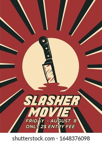 Slasher Movie Poster  Template That Can Be Used As Flyer And Any Advertisement