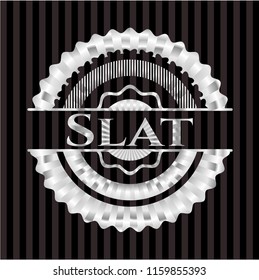 Slat silver shiny emblem