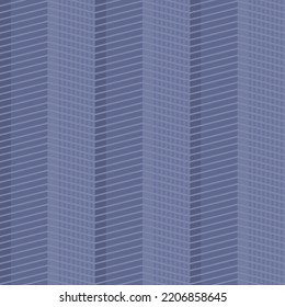 Slate blue chevron pattern, blue straight stripes from chevron design for printable to fabric and decoration. vector Seamless pattern.