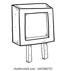Slate board with menu. Vector illustration of a notice board, a sign for a street cafe menu.