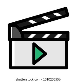Slate cut vector illustration in line color design