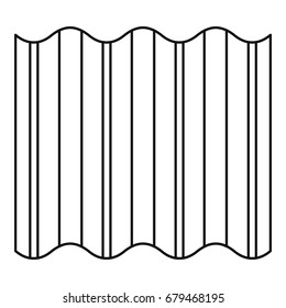 Slate icon. Outline illustration of slate vector icon for web