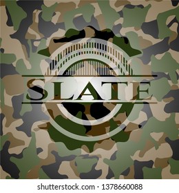 Slate on camo texture