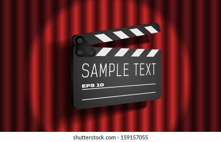 Slate on curtain
