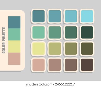 slategray mediumaquamarine khaki tan color palette, colour matching, rgb colors, harmonious colours catalog sample, design and edit idea