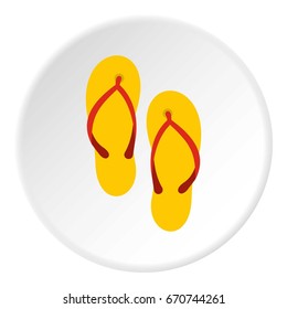Slates icon in flat circle isolated vector illustration for web
