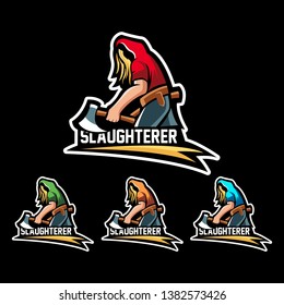 The Slaughterer Full Color Mascot Logo