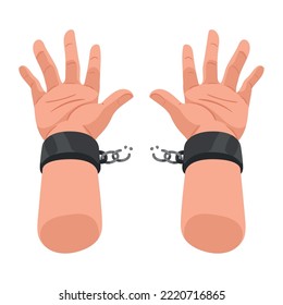 Slave Hands Breaking Handcuffs Icon