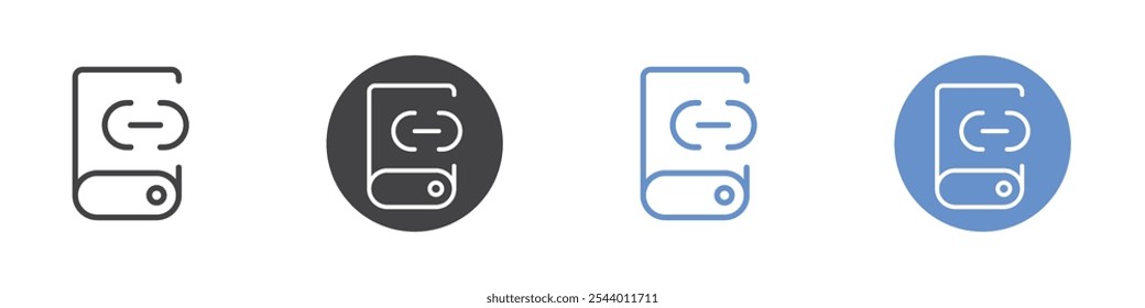 Slave icon Flat set in black and white color